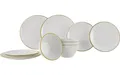 Gimex Linea Line Geschirr Set 12-teilig Gold Campingzubehör Outdoor B-Ware
