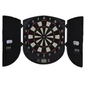 HOMCOM Dartboard, schwarz, Kunststoff