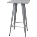 CHEFGASTRO Stehtisch 105x60x60cm Metall Industriedesign Grau
