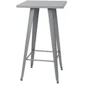 Chefgastro Stehtisch, Grau, Metall, Quadratisch, 60x105x60 cm, Esszimmer, Tische, Stehtische