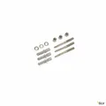 SLV 228753 Schraubenset Edelstahl M8 inkl. Hutmuttern Unterlegscheiben Dübel und
