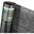 HaGa Unkrautvlies BODENGEWEBE 100g/m2 4m Br. (Meterware), reißfest, wasserdurchlässig, als Unkrautfolie & Mulchfolie gegen schwarz 400 cm x 100 cm