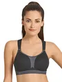 Anita Damen Sport-BH Dynamix-Star Sport BH, Schwarz/Anthrazit, 80G EU
