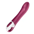 Satisfyer, Bluetooth G-Punkt-Vibrator, Big Heat Connect App, 21,5 cm, mit Wärmefunktion, aus Silikon