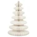 Mica Decorations Papier Weihnachtsbaum - Paper Christmas Tree - H152 x Ø104 cm - Künstlicher Tannenbaum - FSC 100% - Weiß