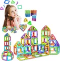 COOLJOY Magnetische Bausteine 40 Teile Magnetbausteine Magnete Kinder, Spielzeug