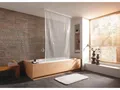 Kleine Wolke Eckduschrollo-Komplettset für Badewanne Weiss 132x240 cm+56x240 cm