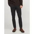 Jack & Jones Chinohose JPSTMARCO mit schmalem Bein und pflegeleichtem Stoff washed, modisch, schmal, Baumwollmischung schwarz 30