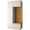 GARDEROBENSCHRANK REMA 120/240/60 cm Modern Garderobe-Set Kaschmir