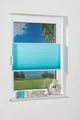 K-Home Plissee "Klemmfix Pisa" Gr. 40, blau (eisblau), 130cm, zweiseitig verschiebbar, 30cm