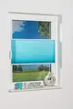 Khome Klemmfix-Plissee 30 x 130 cm (B x L) Iceblau Lichtschutz Moderne Crushed Optik