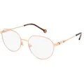 Carolina Herrera 0121 Damen-Brille inkl. Gläser Vollrand Panto Metall-Gestell 54mm/18mm/145mm, gold