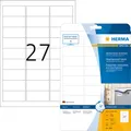 Wetterfeste Folienetiketten 63.5x29.6mm weiß 270 Stück (4864)