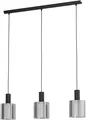 Schwarz Moderne Hängelampe Pendelleuchte 3x40W/E27 IP20 85x15x110 [cm]