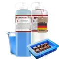 TFC Silikon Kautschuk Typ 35 Lebensmittel blau mittelhart 1:1 DIY Backform 500g