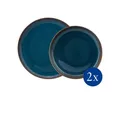 like. by Villeroy & Boch Geschirr-Set Crafted Tafelset (4-tlg), 2 Personen, Porzellan, Premium Porcelain, 4 Stck, mikrow.- & spülm.sicher