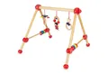 BIECO Baby Gym Bieco Spieltrapez Spielbogen Baby Holz mit Figuren & Kugeln