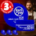 3x RedOne Matte Hair Wax Blue 150 ml – Starker Halt
