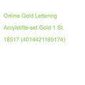 Online Gold Lettering Acrylstifte-set Gold 5 St. 18517 (4014421185174)