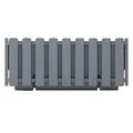 Prosperplast Boardee Fencycase Blumenkasten Balkonkasten Blumentopf Pflanzkasten Rustikales Design für Innen- und Außenbereich (580 mm Länge, Grau)