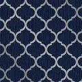 Kristall Trellis Tapete Blau/Silber Debona 8894