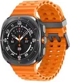 Samsung Galaxy Watch Ultra - 47 mm - Titan - intelligente Uhr mit marine band - Gummi - Orange - Bandgröße: S/M/L - Anzeige 3.8 cm (1.5") - 32 GB - Wi-Fi, LTE, NFC, Bluetooth - 4G - 60.5 g - Titanium Gray (SM-L705FDAADBT)
