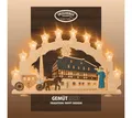 Weigla Schwibbogen Zwönitz, Lichterbogen aus Holz, Fachwerkhaus, Made in Germany (1-tlg), Erzgebirge garantiert, Weihnachtsdeko Innen, Weihnachtsbeleuchtung