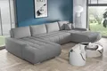 MEBLITO Ecksofa Big Sofa Eckcouch mit Schlaffunktion Bonari U Form Couch Sofagarnitur Monolith 84