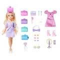 Barbie Dream Besties GET Ready with Malibu-Modepuppe mit Überraschungs-Accessoires und mehr als 15 Looks, JGG38