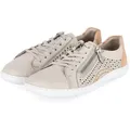 Rieker Rieker 52824-60 Damen Leder und Synthetik beige Schnürschuh beige 38 EU