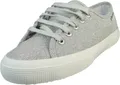 Superga Damen Sneaker 3750 Jersey Lame Leggera Low Top S4135ZW Silberfarben