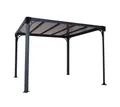 Palram - Canopia Aluminium Pavillon Milano 3000 Anthrazit 308x308x225 cm