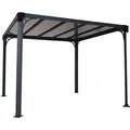 Canopia Aluminium Pavillon Milano 3000 Anthrazit 308x308x225 Cm - Palram