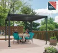 Palram-Canopia Pavillon Milano 3000 BxT 309x309cm 6mm HKP Aluminium anthrazit
