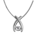 SilberDream Dancing Stone Kreuz SET Kette + Anhänger Zirkonia 925 Silber DSK103W