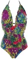Heine Damen Push Up Badeanzug abnehmbare Softpads Bunt 40 Cup B W3023