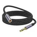 3.5mm Klinke Verlängerung 1M Nylon Aux Stereo Audio Verlängerungskabel mit