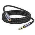 3,5 mm Klinke Verlängerung Kabel 1M Nylon vergoldete Stecker Stereo Aux