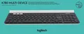 Logitech K780 Multi-Device Tastatur QWERTZ DE Wireless Bluetooth Schwarz