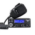 Midland 18 CB-Funkgerät mit LCD-Display, VOX Freisprechfunktion, 12V Anschluss, Multistandard, S-Meter, RF-Verstärkung, für Auto und LKW, schwarz