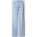 Only Wide Leg Jeans aus Baumwoll-Mix Modell 'MADISON' in Hellblau, Größe XL/32