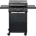 Enders® Elektrogrill eCRAVE 2, mit Gussrost, Grillwagen mit viel Stauraum, SIMPLE CLEANTM Reinigungssystem, 2 leistungsstarke Heizelemente, forms... - Schwarz