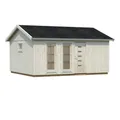 PALMAKO Elementhaus "Charlotte", Holz, BxHxT: 595 x 326 x 492 cm (Außenmaße inkl. Dachüberstand) - braun