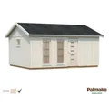 Palmako Gartenhaus Charlotte 21,5 m² unbehandeltes Holz 448 x 548 cm