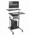Profi EDV-Wagen mobil - Workstation für Lager & Büro Office - Höhenverstellbar