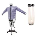 Bügelpuppe Basis mit Höhenverstellung und Rädern trocknet und bügelt automatisch Hemden Blusen Polos Pullovern Hosen Jeans mit warmer Luft 2 Programme Garantie 5 Jahre Energieklasse A ++ SA06 SP INOX