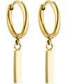 Purelei Huli Hoop Creole Ohrringe (Gold) – Damenohrringe aus langlebigem Edelstahl – Wasserfeste Ohrringe Damen – 1,56 cm Durchmesser – Modeschmuck für deinen individuellen Look
