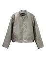 someday Damen Blazer | Blouson NIRLONA Loose mit schimmernder Oberfläche iced Gold, 36