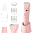 SURKER Elektrischer Bikini Trimmer Rasierer Set Damen Körperhaartrimmer 3 in 1