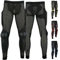 German Wear Schutz-Hosen für Erwachsene, atmungsaktive Stretch-Armor-Ausrüstung für Motorrad, Motocross und Skateboarding (DE/NL/SE/PL, Alphanumerisch, M, Regular, Regular, Schwarz)